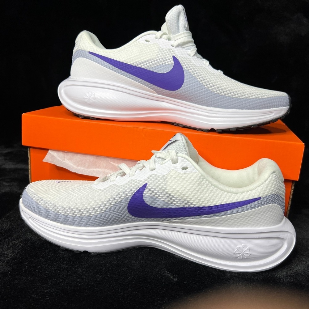 Nike Revolution 8 HQ1995-101 Womens 10 Running Shoes White Athletic Sneakers